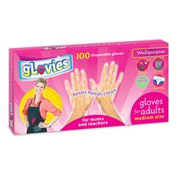 Glovies Disposable Gloves Adults, MKBADLX002B100