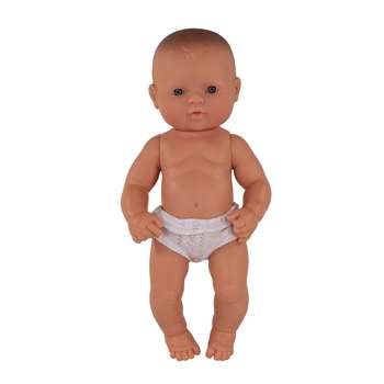 Newborn Baby Doll White Girl 12-5/8L By Miniland Educational