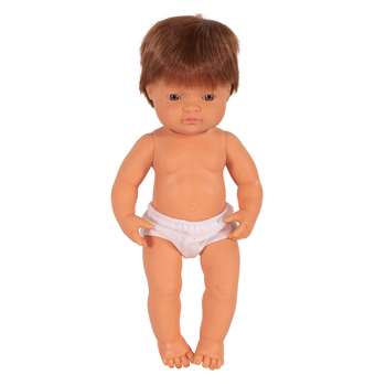 15&quot; Baby Doll Caucsian Boy Redhair Anatomically C, MLE31049