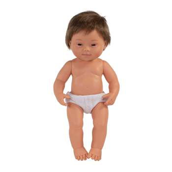 15&quot; Baby Doll Down Syndrome Boy Anatomically Corr, MLE31068