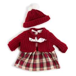 Doll Clothes Cold Weather Dress Red, MLE31558