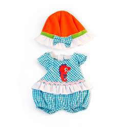 Doll Clothes Warm Weather Romper/ Hat Set, MLE31642