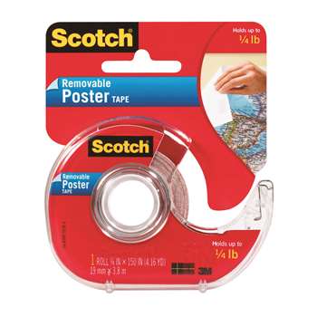Tape Poster Removable 3/4 X 150 Clear By 3M