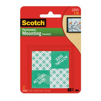 Mounting Squares 1 Inch 16 1 Squares Per Pk By 3M