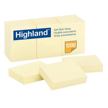Notes Highland Yellow 1 1/2&quot; x2&quot; , MMM6539YW