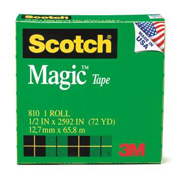 Tape Scotch Magic 1/2 X 36 Yds By 3M