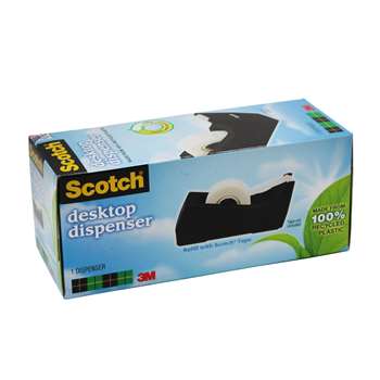 Dispenser Tape Black Single Roll Max Width 3/4" By 3M