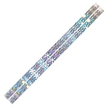 Snowflake Glitters 12Pk Motivational Fun Pencils By Musgrave Pencil