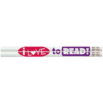 I Love To Read Pencils 12Pk, MUS1486D