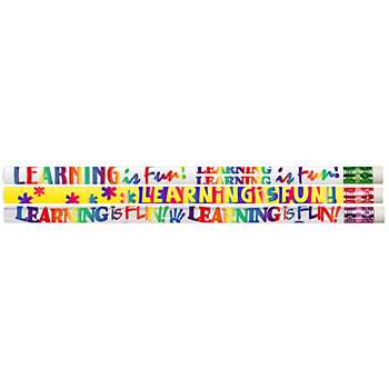 Learning Is Fun 12Pk Motivational Fun Pencils By Musgrave Pencil