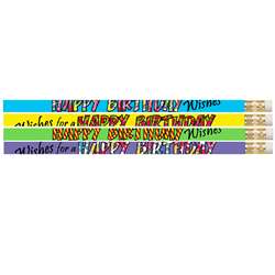 12 Pack Happy Birthday Wishes Pencil, MUS2217D