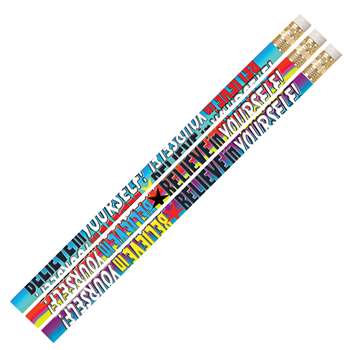 Believe In Yourself Pencil Assortment Pack Of 12 By Musgrave Pencil