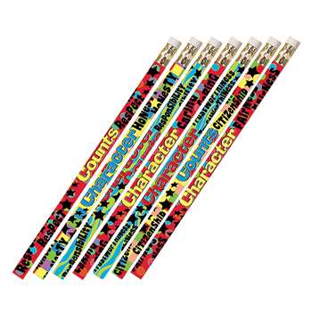 Character Matters 12Pk Motivational Fun Pencils By Musgrave Pencil