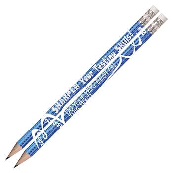 Sharpen Your Testing Skills 12Pk Pencils Pre Sharpened By Musgrave Pencil