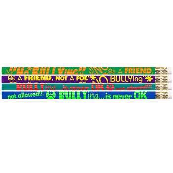No Bullying 12Pk Motivational Fun Pencils By Musgrave Pencil