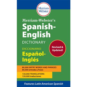 Spanish-English Dictionary Paperbck, MW-2987