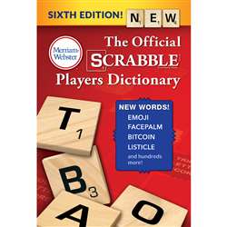 Scrabble Playr Dictionry Paperback 6Th Ed, MW-6770