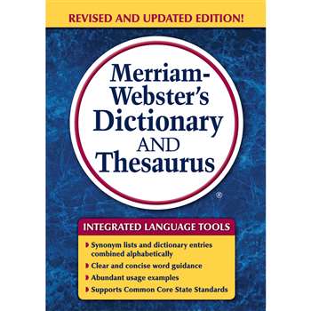 Merriam Websters Dictionary & Thesaurus Trade Pape, MW-7326