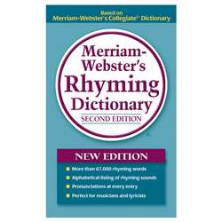 Merriam Webster Rhyming Dictionary Paperback By Merriam-Webster