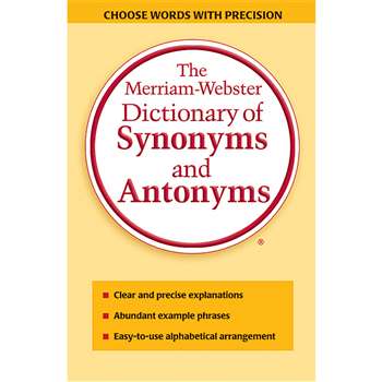 Merriam Websters Dictionary Of Synonyms & Antonyms, MW-9061