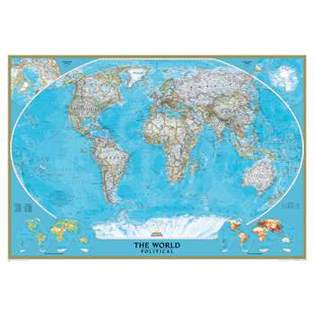 World Mural Map By National Geographic Maps