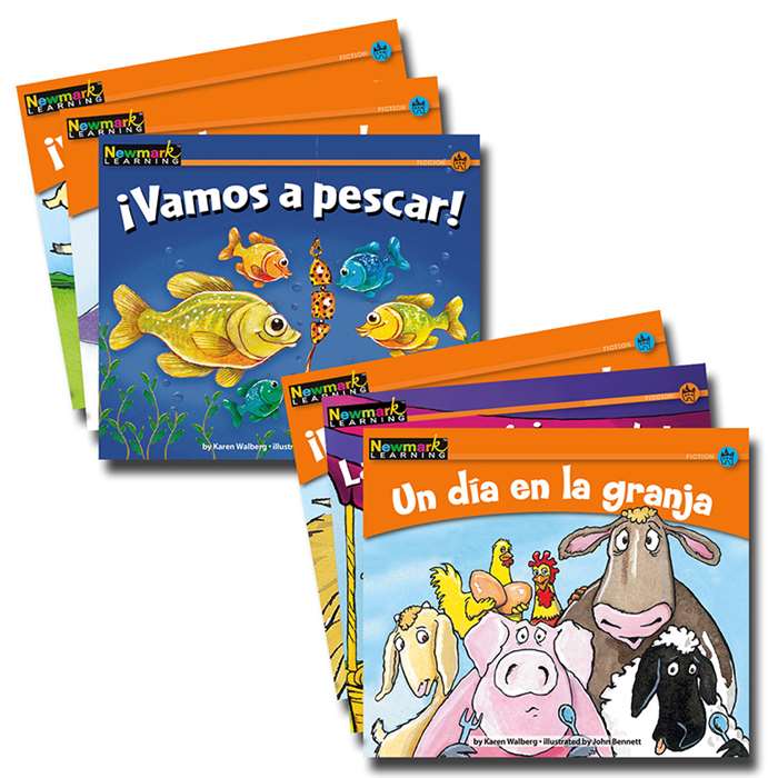 En Espanol Rising Readers Fiction Animal Adventures Vol 1 Set Of 12 By Newmark Learning