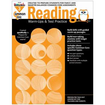 Shop Common Core Reading Gr 3 Warmups & Test Practice - Nl-2263 By Newmark Learning