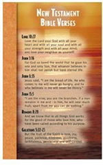 New Testament Bible Verses Memory Cards, NST2107