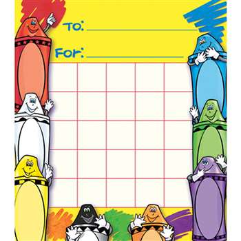 Crayons Motivational Charts By North Star Teacher Resource