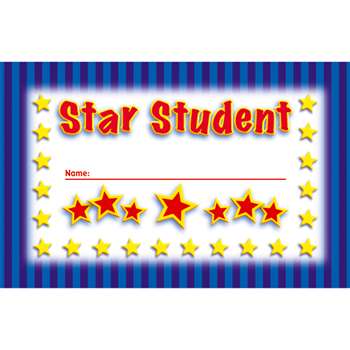 Incentive Punch Cards Star Student 36/Pk By North Star Teacher Resource