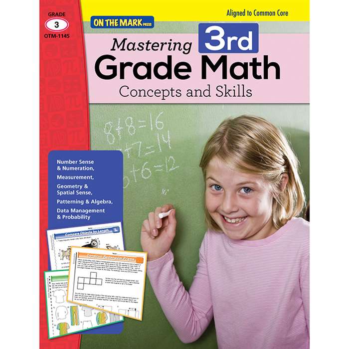 Mastering Third Grade Math Concepts & Skills Align, OTM1145