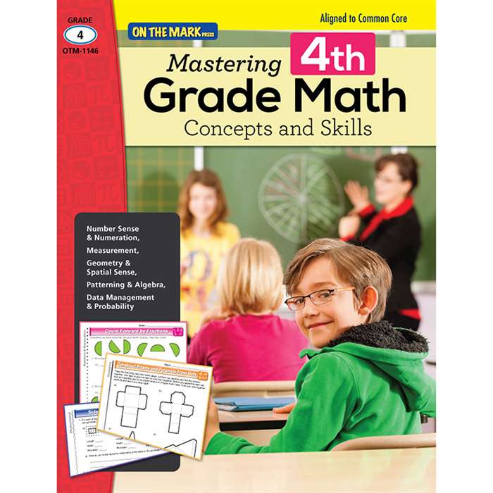 Mastering Fourth Gr Math Concepts & Skills Aligned, OTM1146