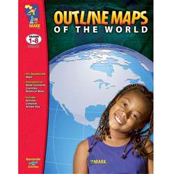 Outline Maps Of The World By On The Mark Press