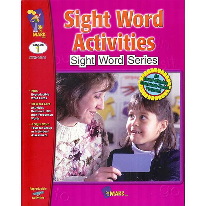 Sight Word Activities By On The Mark Press