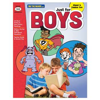 Just For Boys Gr 3-6 Reading Comprehension, OTM18133