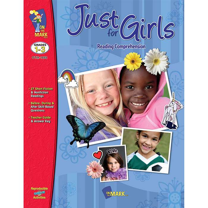 Just For Girls Reading Comprehension Gr 1-3 By On The Mark Press