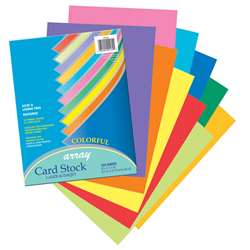 Array Card Stock Assorted 100 Sht 10 Colors By Pacon