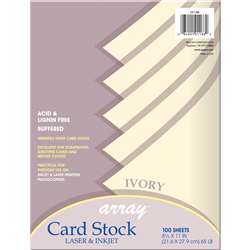 Array Card Stock Ivory By Pacon