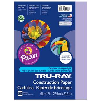 Tru-Ray Construction Paper 9 X 12 Lilac By Pacon