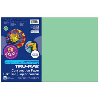 Tru-Ray Construction Paper 12 X 18 Light Green By Pacon