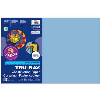 Tru-Ray Construction Paper 12 X 18 Sky Blue By Pacon