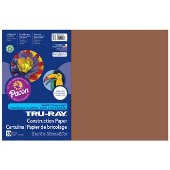 Tru-Ray Construction Paper 12 X 18 Brown By Pacon