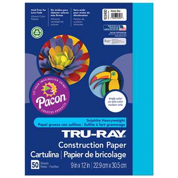 Tru Ray Atomic Blue 9X12 Fade Resistant Constructi, PAC103400