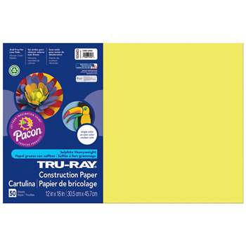 Tru Ray Lively Lemon 12X18 Fade Resistant Construc, PAC103403