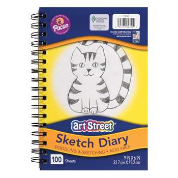 Sketch Book 9Inx6&quot; 100 Sheets Lightweight, PAC2350