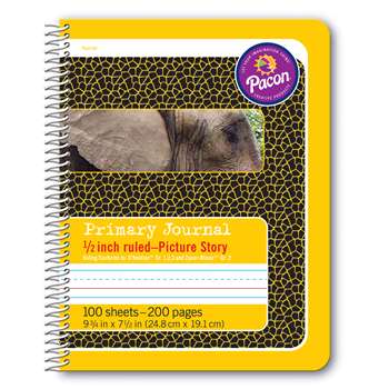 Primary Journal 1/2&quot; Ruled Picture Story Spiral B, PAC2430
