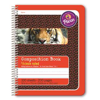 Composition Book 5/8&quot; Ruled Spiral Bound, PAC2432