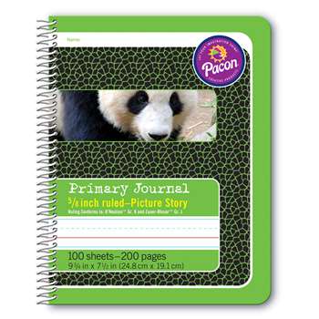 Primary Journal 5/8&quot; Ruled Picture Story Spiral B, PAC2434