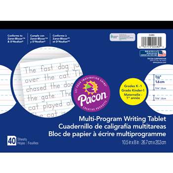 Dnealian Multi-Program Handwriting Ppr K 10 1/2 X 8 5/8 L By Pacon