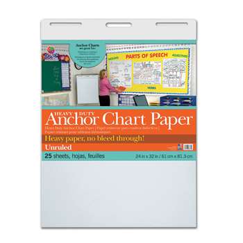 Heavy Duty Anchor 24X32 Unruled Chart Paper, PAC3371